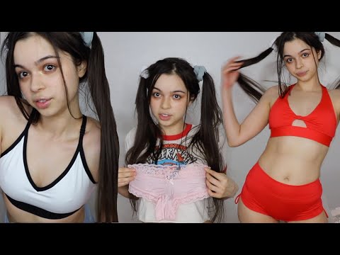 ASMR fun little lingerie try on haul 😝💖