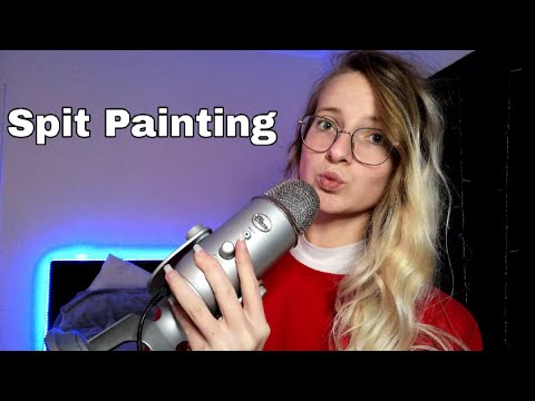 ASMR Mouth Sounds, Spit Painting, Hand Sounds + Trigger Assortment (fast & aggressive)