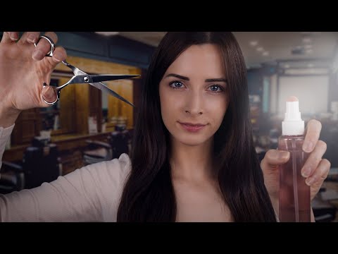 ASMR Realistic Barber Roleplay 💈 Hair Cutting ✂ Personal Attention (Soft Spoken Barbershop ASMR)