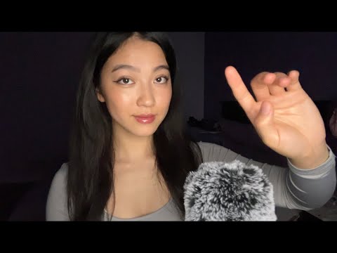 ASMR Slow Mic Blowing & Mouth Sounds | Hand Movement Visuals w/ Fluffy Mic Sounds 🪞🫧