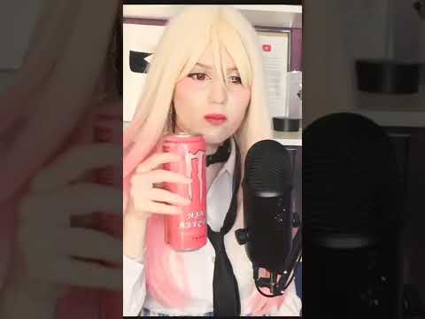 Drink 🌙 ASMR anime cosplay Marin Kitagawa 💗 relaxing video