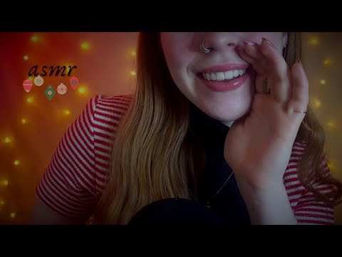 ASMR 🌟Tingly Holiday Trigger Words 🎄☃️(clicky whisper, mouth sounds, and cupped whispers)