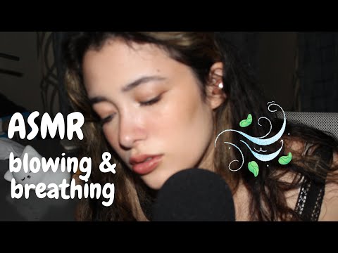 ASMR 🌬️ blowing and breathing from ear to ear
