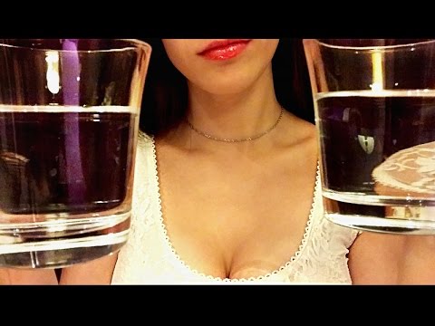 💦ASMR Ear to Ear Water & Glass Sounds ✨