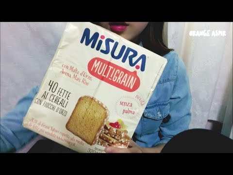 ASMR Snack 미주라 토스트 꿀잼 이팅사운드 건강 과자 먹방 Misura Multigrain Toast Biscuit Eating sounds mukbang