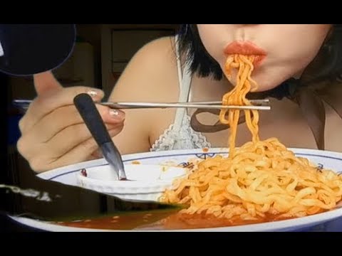 spicy eating show ASMR 🌶   매운 볶음면 먹방 辛い韓国の食べ物 mukbang