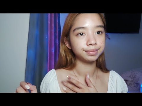 ASMR body triggers (collarbone tapping, skin sounds, hair play)