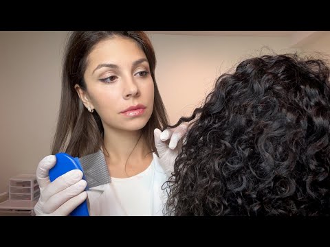 Doctor Scalp Check, Inspection Exam Role-play | ASMR Personal Attention, Glove Sounds & Massage