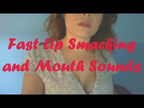 ASMR fast LIP SMACKING with Mouth Sounds - Binaural Kissing Sounds