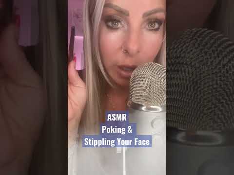 ASMR Personal Attention Poking & Stippling Your Face With ASMR Mouth 👄 Sounds