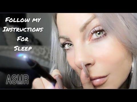 ASMR | Follow My Instructions For Sleep & Relaxation | Eye exam | Whispering