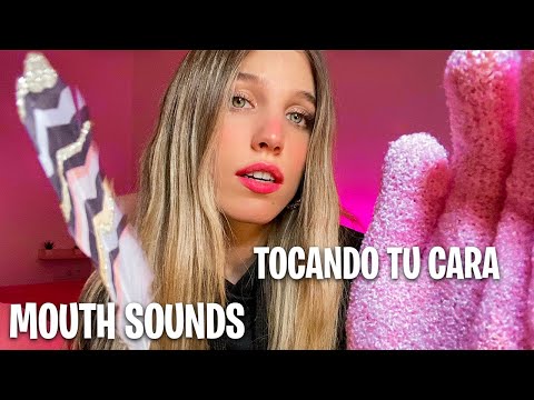 ASMR TOCANDO TU CARA 💆🏼‍♀️ MASAJE + MOUTH SOUNDS