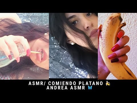 ASMR/ EATING SOUNDS/ Comiendo Plátano🍌/ Andrea ASMR 🦋