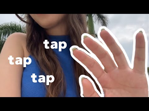 taps on your face, camera tapping outdoors asmr 🌴🦜 (my favorite one so far)
