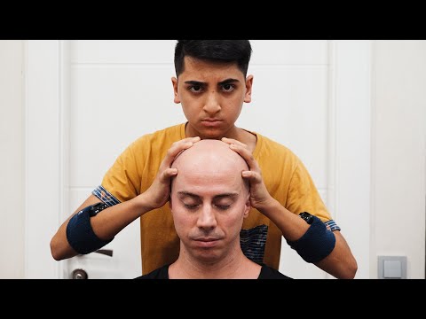 YOUNG BARBER HEAD MASSAGE | the ANGRY BOY will RELAX YOU | ASMR BARBER