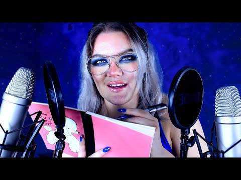 ASMR | Asking You Personal Questions Close to your Ears | Crisp Writing Sounds, Tapping