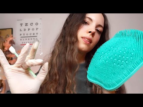 ASMR Unpredictable Face Exam & Treatment With Wrong Props