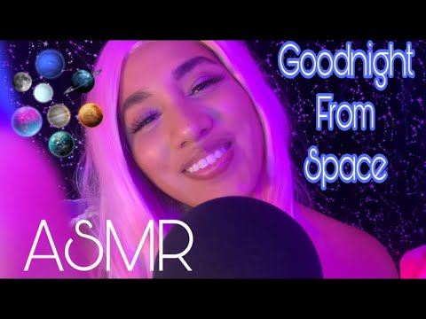 ASMR | Saying Goodnight in 7 PLANET Languages | gentle tapping + soft spoken + mouth sounds