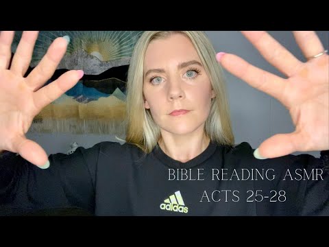 ASMR Bible Reading with Hand Movements | Acts 25 - 28 | Christian ASMR