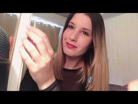 ASMR / BOOK SOUNDS 📚- FAST AND SLOW TAPPING, PAGE TURNING - WITH LONG NAILS (BINAURAL WHISPERS)
