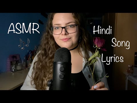 ASMR in Hindi | Close up Whispering | Reading Song Lyrics | Random Triggers 🌹