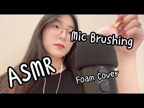 ASMR | Mic Brushing With Foam Cover