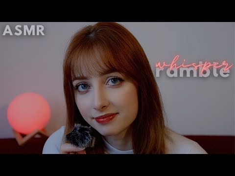 ASMR | Whispered Ramble + fluffy mini mic | goals, loneliness, dating