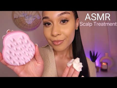ASMR Relaxing Spring Scalp Treatment 🌸 Scalp Massage, Shampoo, Hair brushing With Layered Sounds