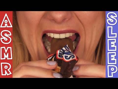ASMR Eating Snickers Ice Cream | YUMMY Sounds! | Closeup, Chewing, Swallowing, Gulping, Crunch