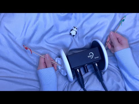ASMR Tingly Fast Ear Cleaning Before Sleep 😴 (No Talking) 3Dio / 高速耳かき