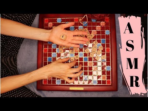 [ASMR] SCRABBLE ~ Handmovements, Whispering and SATISFYING SOUNDS