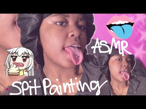 ASMR Averry Young's Spit Painting 1 Hour  Compilation