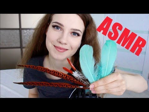 ASMR || Touch of a feather || Strong Breathy Binaural Whisper