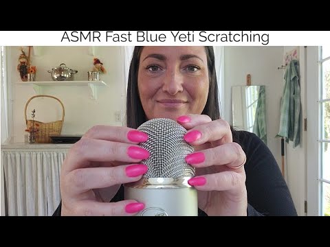 ASMR Fast Blue Yeti Scratching-No Talking