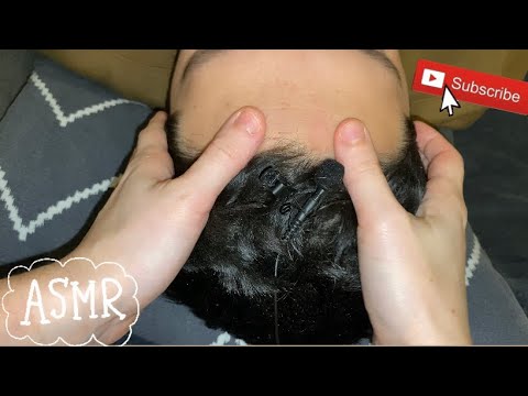 ASMR⚡️Relaxing forehead and scalp massage! (LOFI)