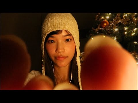 ASMR 🌨️Cozy Personal Attention❄️ Winter Storm Comfort🎄Face Touching & Mouth Sounds☃️