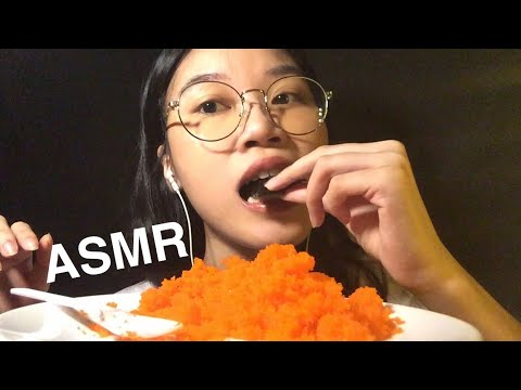ASMR Eating TOBIKO Eggs (Flying Fish Roe) NO TALKING/ Crunchy sound