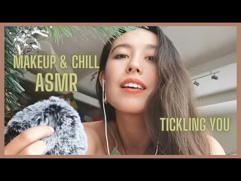 ASMR || Whispers, PERSONAL ATTENTION, Feather Brushing, Doing your makeup (Custom 30 minutes)