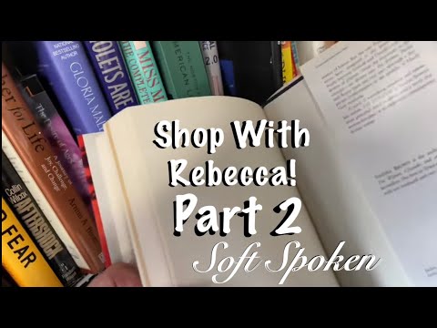 ASMR Shop with Rebecca! (Soft Spoken) Part 2! Portland Consignment Shop! Rummage sounds!