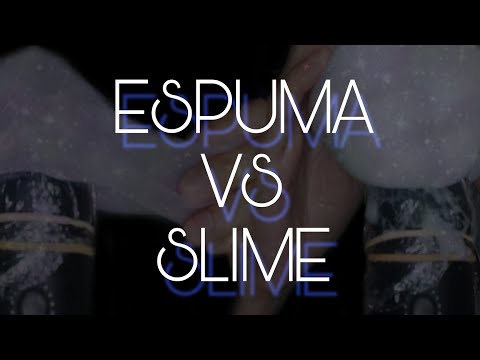 ESPUMA VS SLIME / FOAM VS SLIME ¿WHICH ONE WINS? || RALIA ASMR
