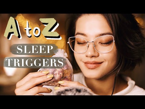[ASMR] A to Z Sleep Triggers| Tapping| Relaxing Sounds| Nails, Fingers, Measuring, Brushing| Whiser