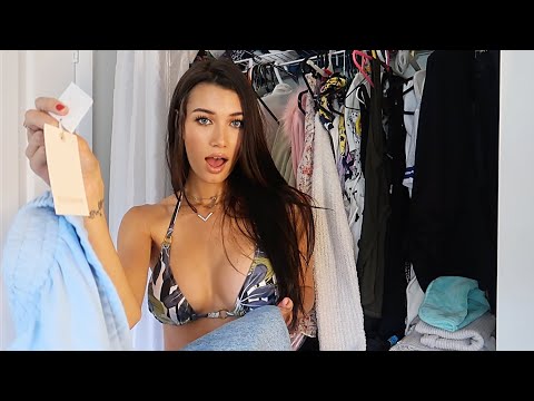 donating my clothes & buying a new wardrobe + try on haul