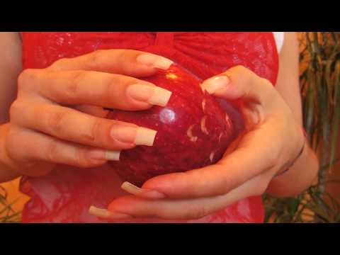 ASMR: scratching an apple and nail resistance - dani 89 (video 49)
