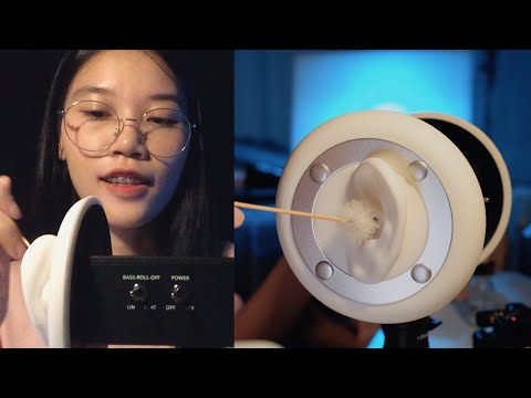 ASMR Fast & Intense Ear Cleaning with Fluffy Earpicks No Talking