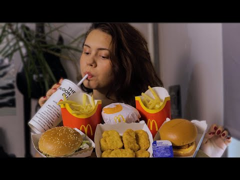 ASMR - McDonald's Mukbang (Chicken Nuggets, Fries, McChicken, Filet-O-Fish)