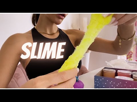 ASMR | SLIME TIME | MY FIRST TIME TRYING SLIME
