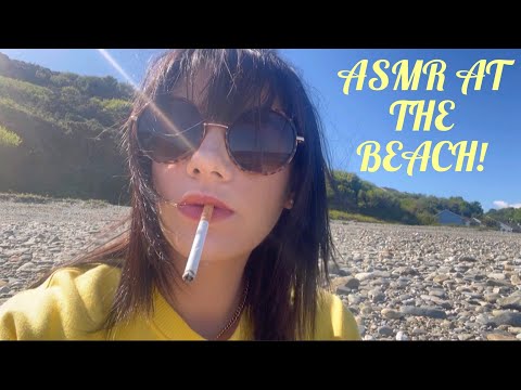 ASMR | Beach Hangout 🌞 (Smoking, Whispering & Rambling)