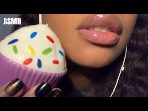ASMR | Squishy Tapping & M🧁uth Sounds 👄