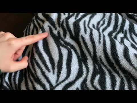 Lo-Fi ASMR: Tracing and Rubbing My Zebra Print Blanket (No Talking)