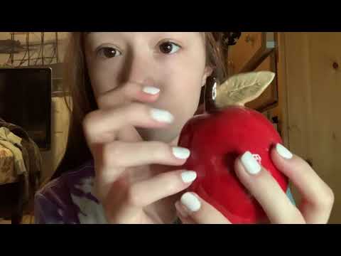 Tapping on red items ASMR